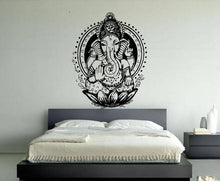 Load image into Gallery viewer, Ganesha Elephant Lord of Success Hindu Hand God Buddha Indian Design Wall Vinyl Decal Art Sticker Home Modern Stylish Interior Decor VG140
