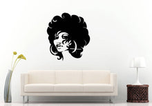 Load image into Gallery viewer, African Afro Hair Style Cut Salon Spa Beauty Art Design Woman Women Girl Female Wall Sticker Decal Vinyl Mural Decor Art L2313