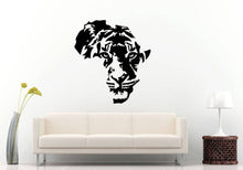 Load image into Gallery viewer, African Continent Africa Tiger Jungle Predator Cat Family Animal Face Wall Sticker Decal Vinyl Mural Decor Art L2274