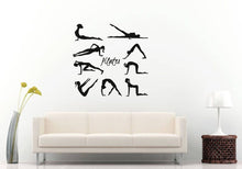 Load image into Gallery viewer, Pilates Poses Moves Workout Health Fitness Exerciser Stretching Gym Yoga Movement Wall Sticker Decal Vinyl Mural Decor Art L2319