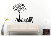 Load image into Gallery viewer, Music Tree Notes Nature Treble Clef Wall Sticker Decal Vinyl Mural Decor Art L2293
