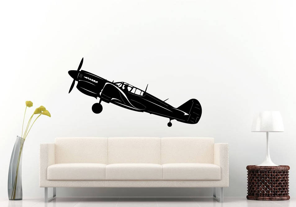 Crop Duster Air Plane War Jet Wall Sticker Decal Vinyl Mural Decor Art L2332