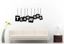 Load image into Gallery viewer, Teamwork Business Motivation Hard Work Collective Group Skill Wall Sticker Decal Vinyl Mural Decor Art L2337