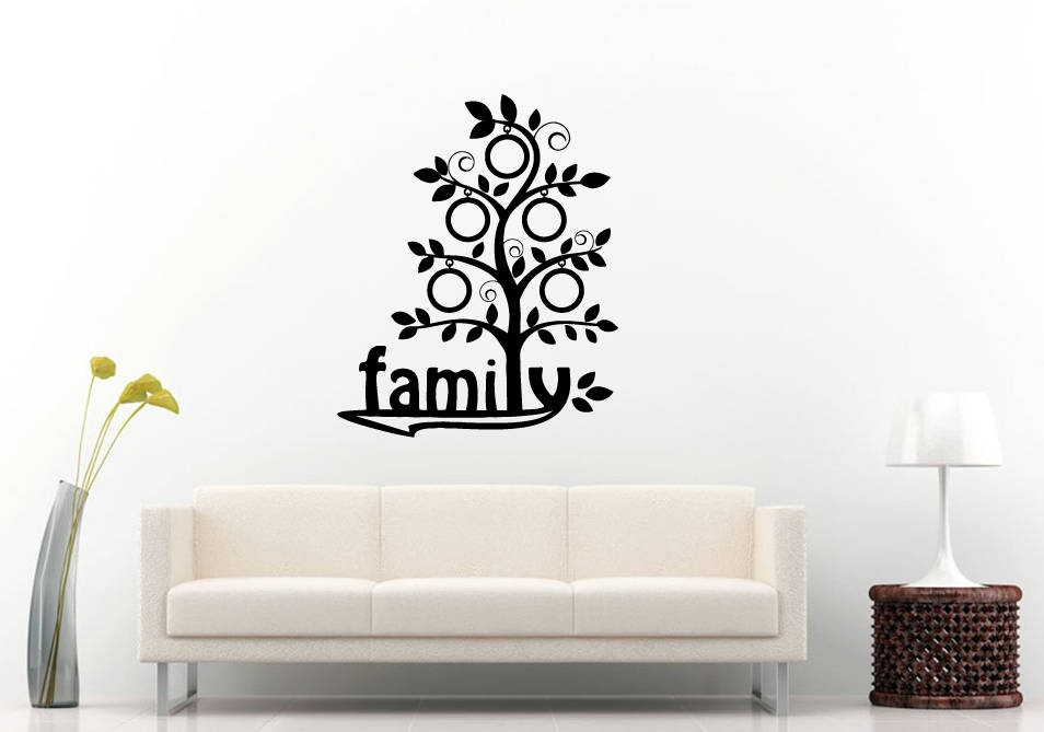 Family Tree Picture Frames Home Design Leaving Room Wall Sticker Decal Vinyl Mural Decor Art L2340
