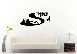 Day Spa Beauty Salon Female Woman Relax Massage Wall Sticker Decal Vinyl Mural Decor Art L2346