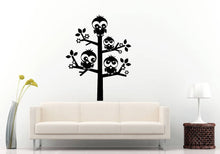 Load image into Gallery viewer, Baby Owls Owl Tree Kids Room Nursery Wall Sticker Decal Vinyl Mural Decor Art L2304