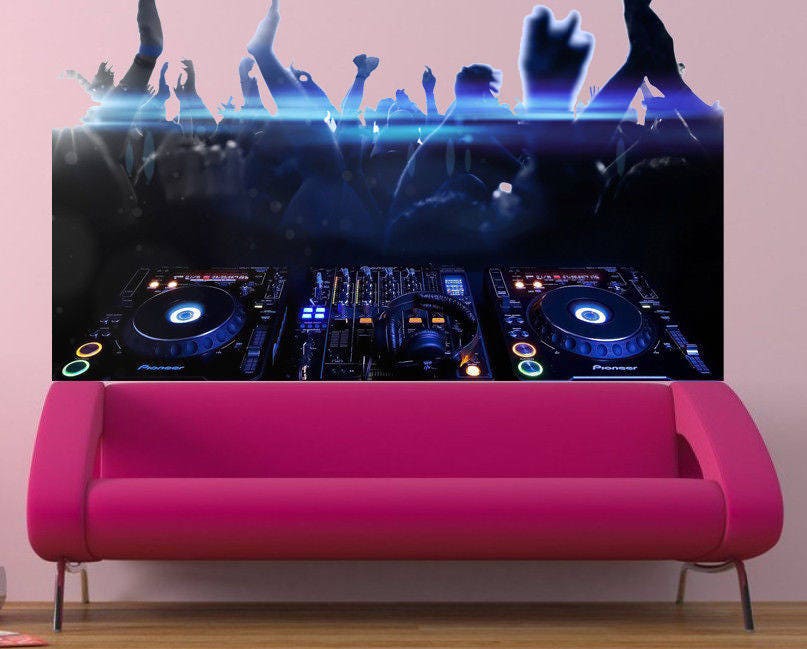 Painteeze DJ Turntables Painting like Sticker, Decal, EDM, Music, Pioneer cfb 33