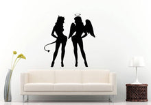 Load image into Gallery viewer, Angle Devil Girl Woman Hot Beautiful Fashion Shopping Beauty Salon Wall Sticker Decal Vinyl Mural Decor Art L2371