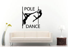 Load image into Gallery viewer, Pole Dance Striptease Stripper Girl Woman Hot Beautiful Fashion Shopping Beauty Salon Wall Sticker Decal Vinyl Mural Decor Art L2376