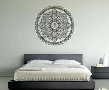 Load image into Gallery viewer, Mandala Om Yoga Spiritual Hinduism Buddhism Universe Cosmos Balance Energy Hippie Life DIY Wall Stickers Decals Vinyl Mural Decor Art VG163