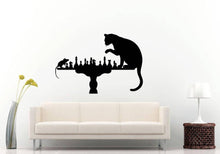 Load image into Gallery viewer, Cat Mouse Playing Chess Board Game Animals Room Wall Sticker Decal Vinyl Mural Decor Art L2404