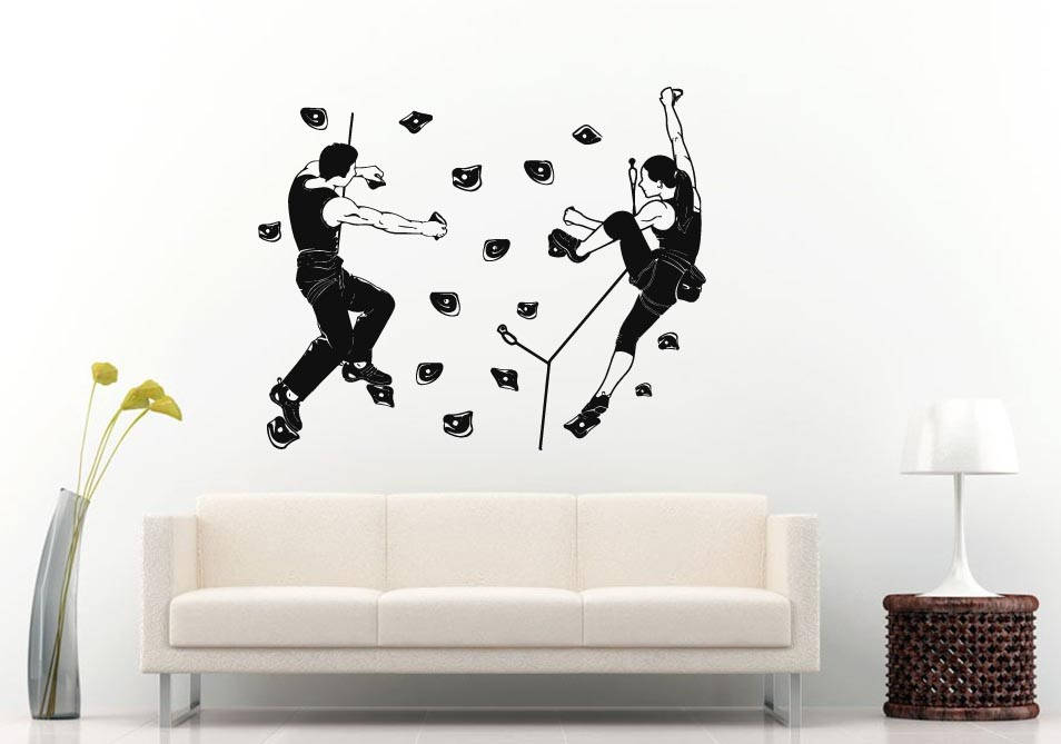 Rock Climbing Mountain Outdoor Sport Room Wall Sticker Decal Vinyl Mural Decor Art L2411
