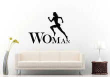 Load image into Gallery viewer, Strong Running Woman Empowering Motivation Room Wall Sticker Decal Vinyl Mural Decor Art L2419