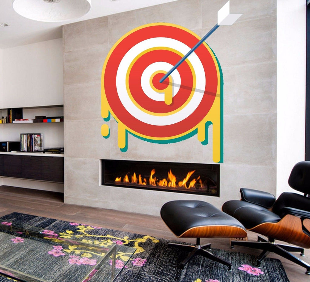 Painteeze Arrow and Target Painting Like Modern Wall Decor, sticker cfb 50