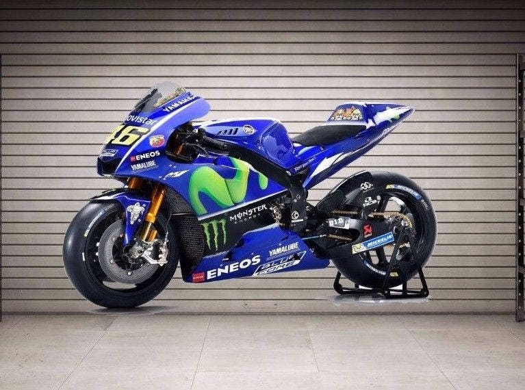 Bike Wall color Decal, Yamaha Bike Sticker, Crotch Rocket Sticker, Bike cfb 72