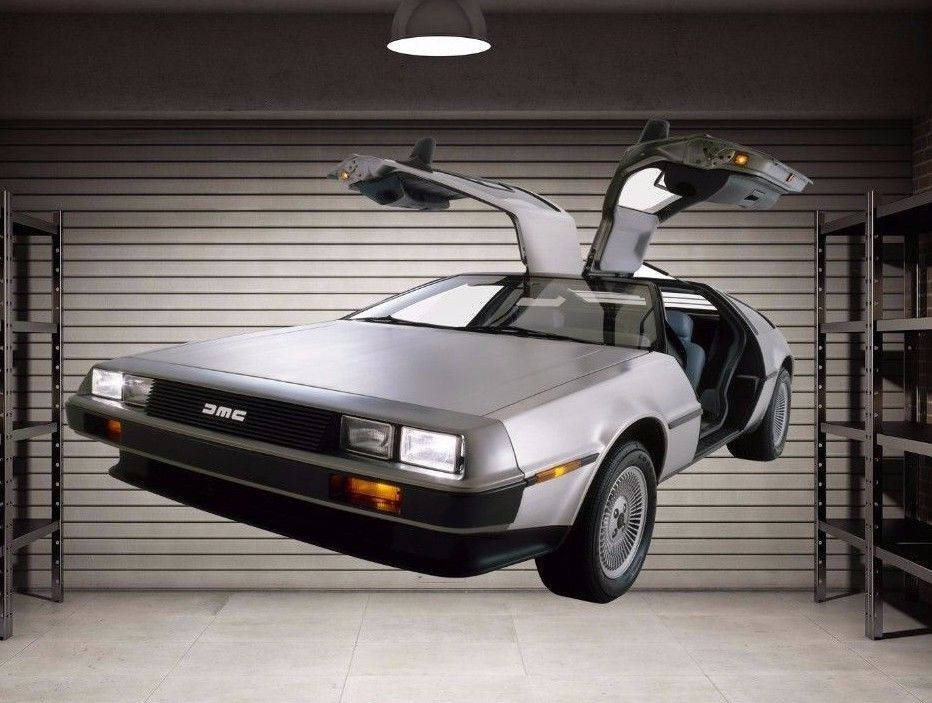 DeLorian Decal, Back To the Future Decor, DMC decal, DMC Sticker cfb 108