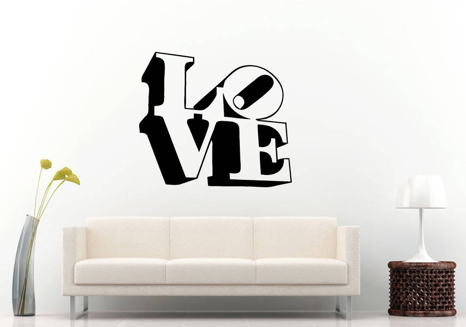 Love Word Valentines Day Holiday Wall Sticker Decal Vinyl Mural Decor Art L2346