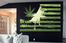 Load image into Gallery viewer, Painteeze Weed Painting Like Modern Wall Decor, Marijuana US Flag cfb 07