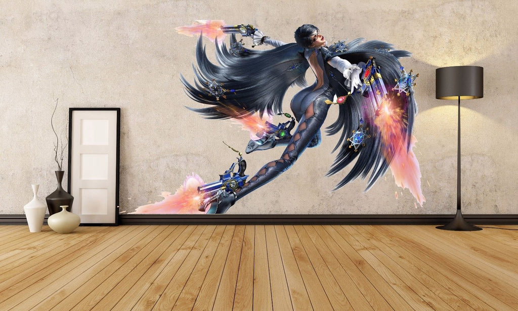 Bayonetta decal Cool girl decor Bayonetta sticker Wall Decor Bayonetta wall art Gifts for teens girl Cool wall art bedroom