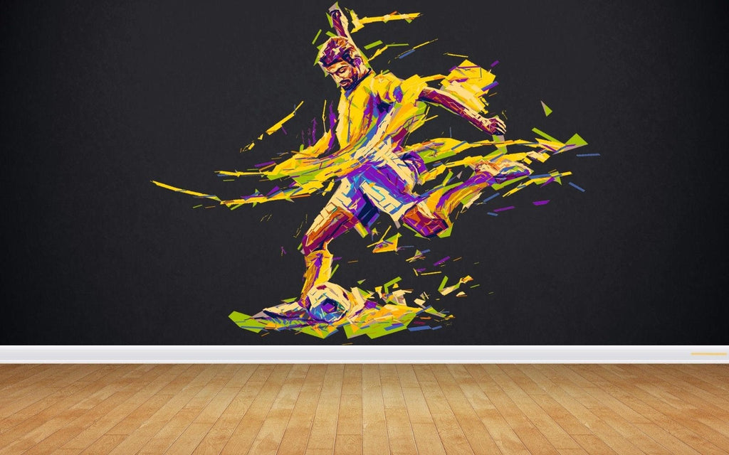 Painteeze Soccer Player Painting Like Modern Wall Decor, decal, sticker cfb 16