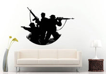 Load image into Gallery viewer, Military Squad Weapon Arms War Zone Fight Battle Army Soldier Fleet Wall Sticker Decal Vinyl Mural Decor Art L2362