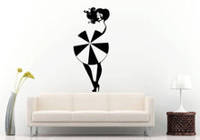 Load image into Gallery viewer, Umbrella Girl Woman Hot Beautiful Fashion Shopping Beauty Salon Wall Sticker Decal Vinyl Mural Decor Art L2375
