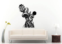 Load image into Gallery viewer, Guitar Griff Handle Octopus Tentacle Holding Music Nautical Room Wall Sticker Decal Vinyl Mural Decor Art L2398