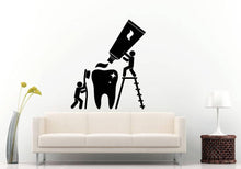 Load image into Gallery viewer, Dentist Teeth Health Tooth Paste Clean Bathroom Routine Room Wall Sticker Decal Vinyl Mural Decor Art L2400