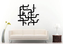 Load image into Gallery viewer, Water Pipes Plumbing Underground Construction Room Wall Sticker Decal Vinyl Mural Decor Art L2401