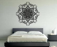 Load image into Gallery viewer, Mandala Om Yoga Spiritual Hinduism Buddhism Universe Cosmos Balance Energy Hippie Life DIY Wall Stickers Decals Vinyl Mural Decor Art VG166