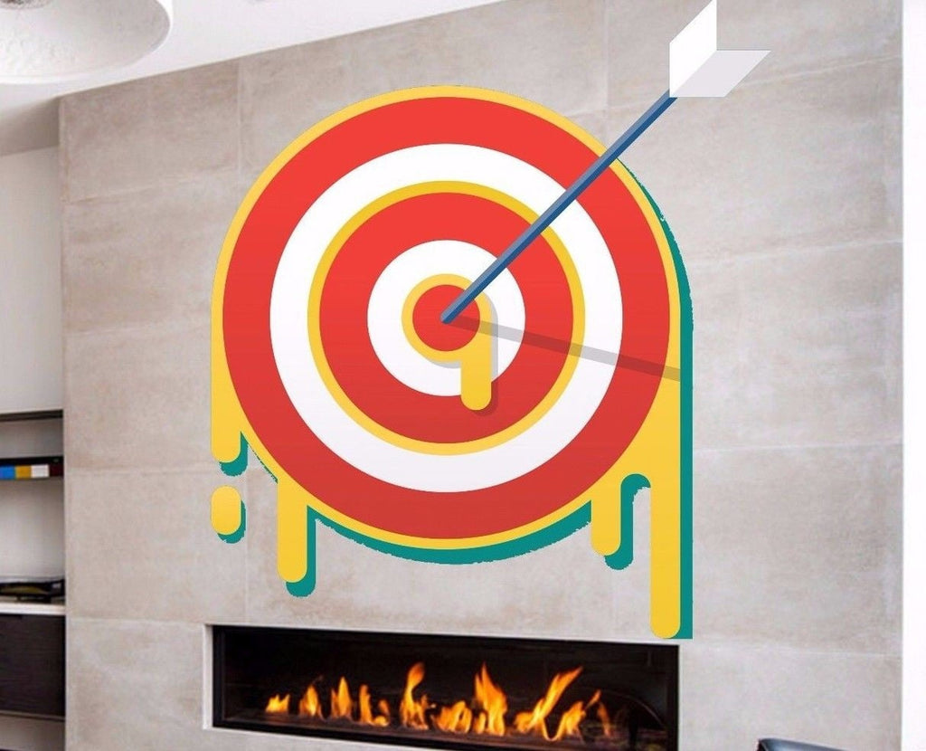 Painteeze Arrow and Target Painting Like Modern Wall Decor, sticker cfb 50