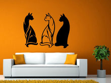 Load image into Gallery viewer, Three Egyptian Cats Kitty Kitten Pet Animal Room Wall Sticker Decal Vinyl Mural Decor Art L2441