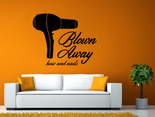 Load image into Gallery viewer, Hair Nail Salon Beauty Spa Shop Blow Drier Hair Tools Room Wall Sticker Decal Vinyl Mural Decor Art L2447