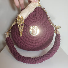 Load image into Gallery viewer, Beautiful Handmade Knitted Yarn Womans Handbag Shoulder Bag Purse