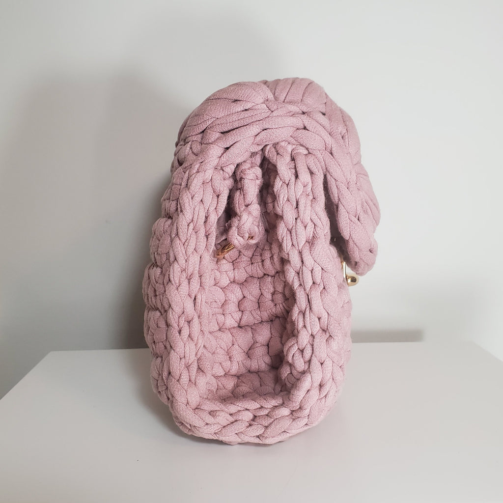 Beautiful Handmade Knitted Yarn Womans Handbag Shoulder Bag Purse