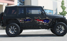Load image into Gallery viewer, 3D American Flag Trucks Vinyl Decals New Design - Vinyl Stickers for Trailer, Cars, Pickups, Jeep - Large Size Color Vinyl Decals flag decor