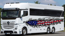 Load image into Gallery viewer, US Flag Full Color Car Vinyl Decal, Ripped Metal Full Color truck Graphics, USA Flag car Color Decal, US Flag Decal, Racing jeep Design