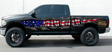 Load image into Gallery viewer, US Flag Full Color Car Vinyl Decal, Ripped Metal Full Color truck Graphics, USA Flag car Color Decal, US Flag Decal, Racing jeep Design