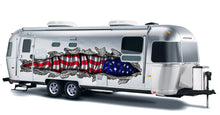 Load image into Gallery viewer, US Flag Full Color Car Vinyl Decal, Ripped Metal Full Color truck Graphics, USA Flag car Color Decal, US Flag Decal, Racing jeep Design