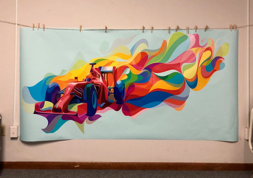 Painteeze Formula 1 FIA Painting Like Modern Wall Decor, Decal, sticker cfb 10