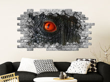 Load image into Gallery viewer, 3D Reptile Hole in the Decals. Eyes Animals Vinyl Sticker. Reptile Eyes Wall Murals. Reptile Eyes Removable Decals. Peel and Stick NT11