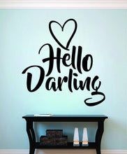 Load image into Gallery viewer, Worthy Wall Stickers Decal Hello Darling Vinyl Sticker Decoration for Children s Bedroom Playroom or Nursery Decor