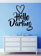 Load image into Gallery viewer, Worthy Wall Stickers Decal Hello Darling Vinyl Sticker Decoration for Children s Bedroom Playroom or Nursery Decor