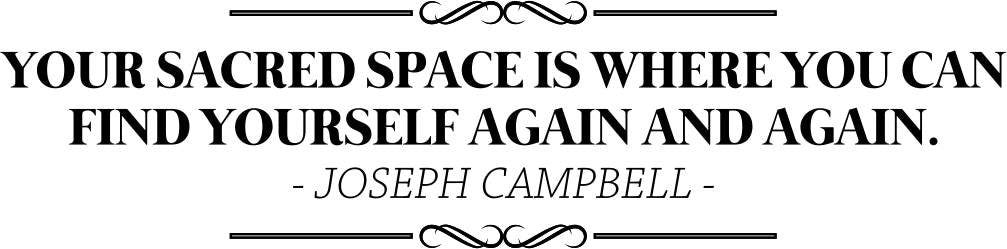 Joseph Campbell Your Sacred Space Vinyl Decal Wall Sticker Decor Quote – Motivational Wall Murals