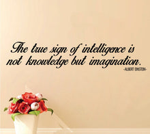 Load image into Gallery viewer, Albert Einstein Imagination Quote New Vinyl Wall Decal Sticker Motivational Murals Inspirational Quotes Positive Decal