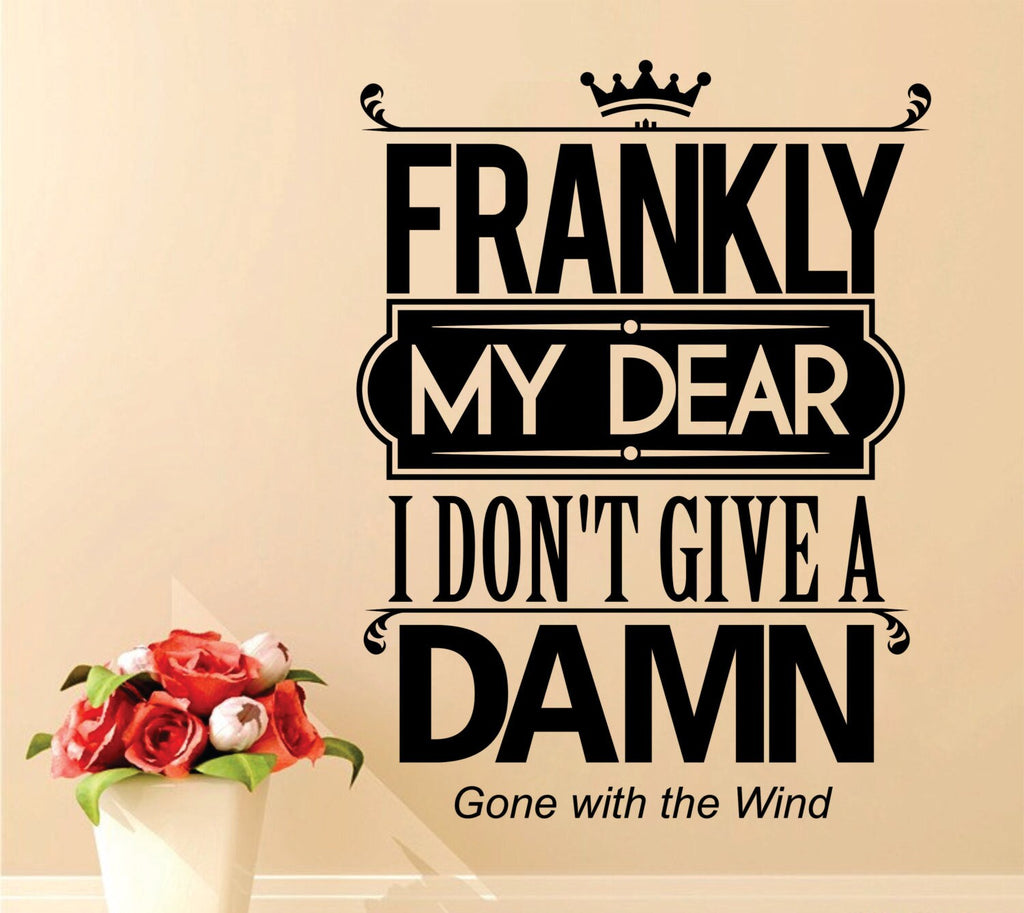 Gone With The Wind Decal New Quote Design Vinyl Sticker Decor – Motivational Wall Murals