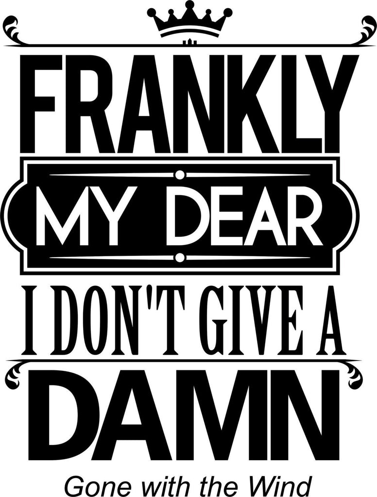 Gone With The Wind Decal New Quote Design Vinyl Sticker Decor – Motivational Wall Murals