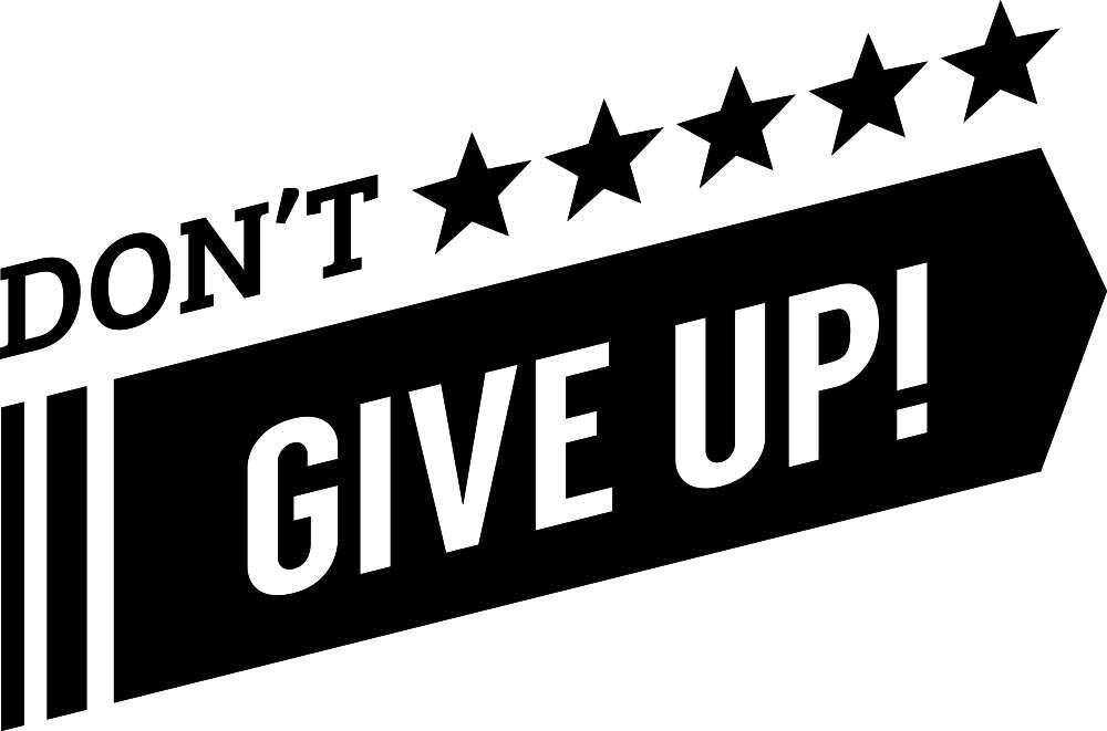 Dont Give Up Stars Vinyl Decal Wall Sticker Decor Quote – Motivational Wall Murals
