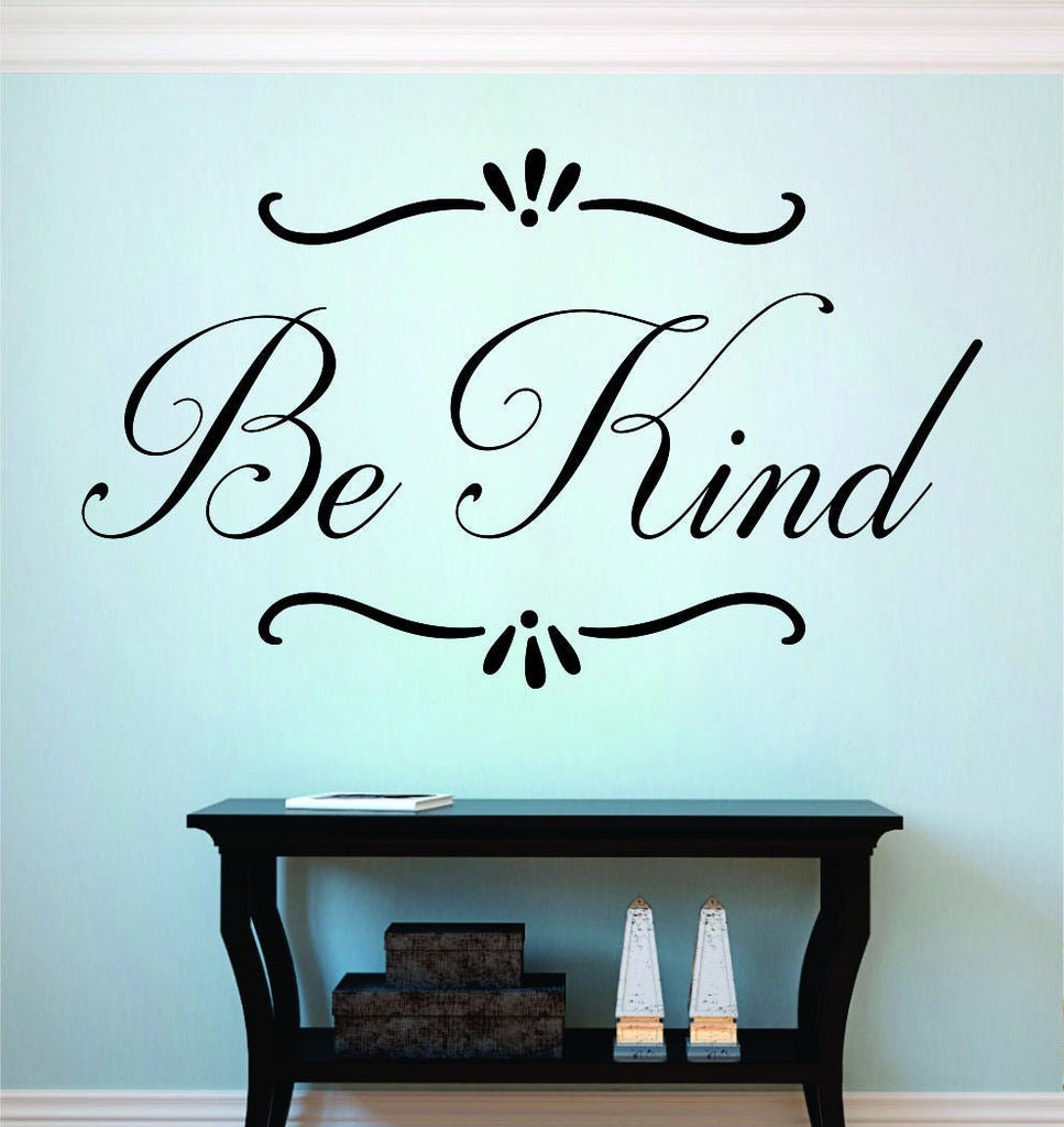 Be Kind Inspirational Vinyl Decal Wall Sticker Decor Quote Motivational Wall Murals ,Quote Wall Art Vinyl Decal Class room Words and Saying