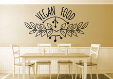 Load image into Gallery viewer, Vegan Food Typography Vinyl Decal Wall Sticker Decor Quote – Motivational Wall Murals